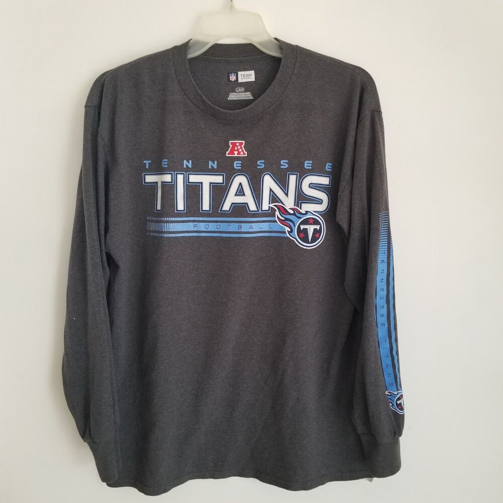 Tennesse Titans Shirt Mens Large Long Sleeve Graphic Tee NFL Team Apparel